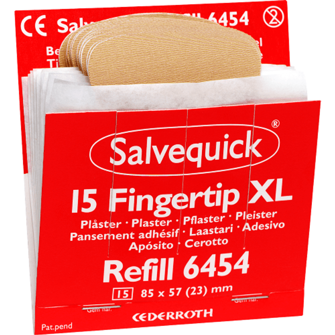 Hovedbilde Salvequick Fingerplaster tekstil 15stk REF 6454