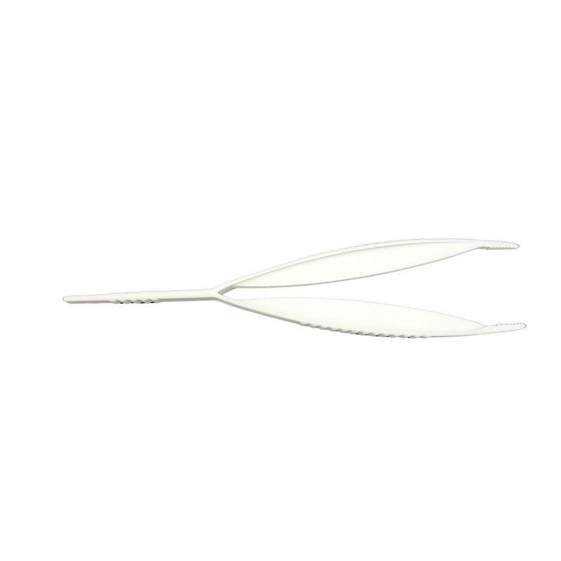 Pinsett usteril hvit plast engangs 50 stk.