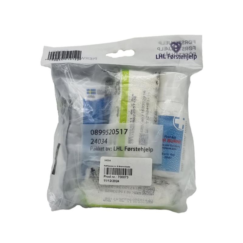 Refillpose nr. 5 Brannskademateriell