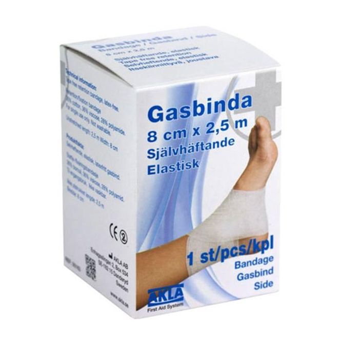 Hovedbilde Elastisk selvheftende gasbind AKLA 8cm x 2,5m