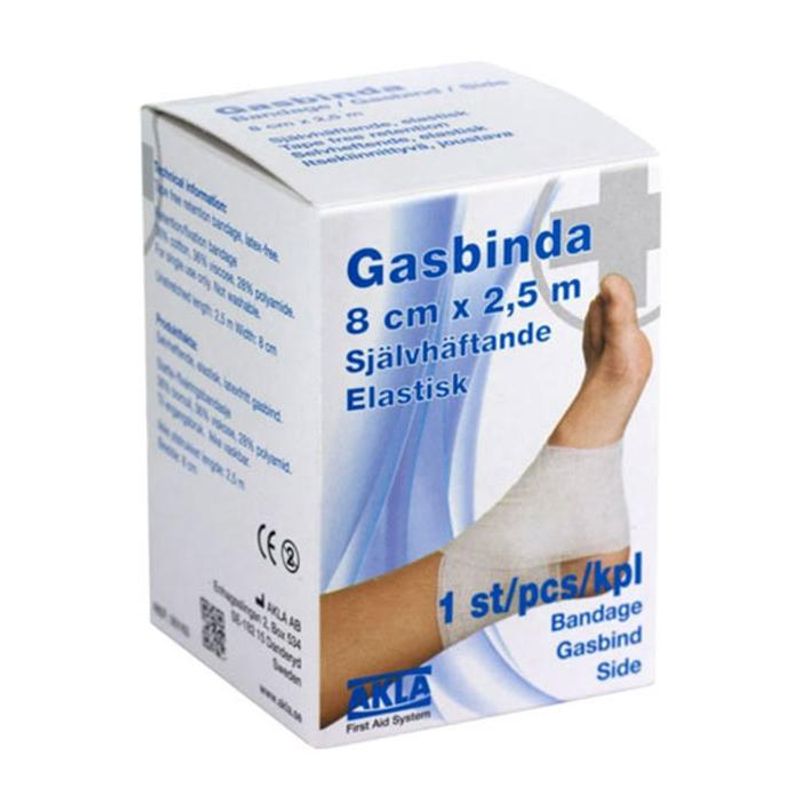 Elastisk selvheftende gasbind AKLA 8cm x 2,5m